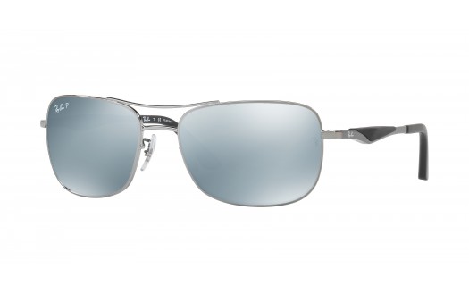 Ray-Ban Aviator Square Flex Sport Polarised (RB3515 004/Y4 61mm) saules brilles